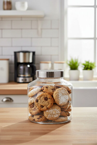 Paşabahçe Elips Metal Kapaklı Cam Kavanoz 1000 ml