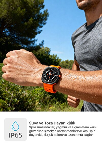 Piranha 9922 Akıllı Saat | 1.53" Ekran | Sesli Görüşme | Uyku & Kalp Ritmi | Adımsayar | IP65