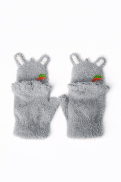 Ecrou Γάντια με λεπτομέρεια μπλε καρότο