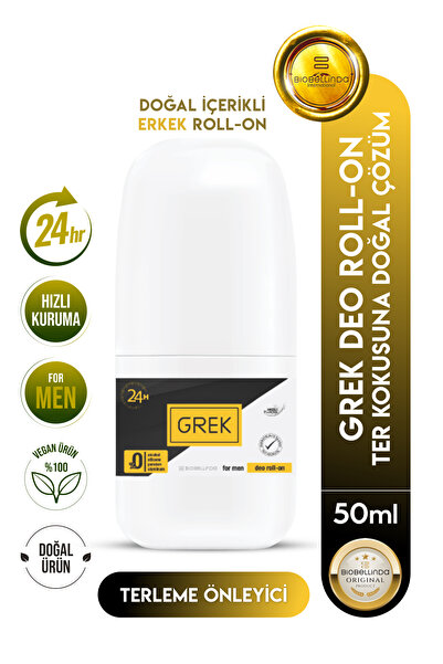 Durumax Grek Deo Roll-on For Men Doğal Bileşenli Tüy Azaltma Etkili 50 ml