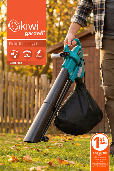 Kiwi Garden KGBL-920 Elektrikli Üfleyici | 3300W Güç & Yüksek Üfleme Performansı