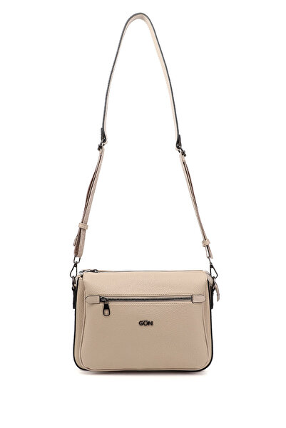 GÖNDERİ(R) Светла чанта от норка с дълга презрамка за жени/момичета