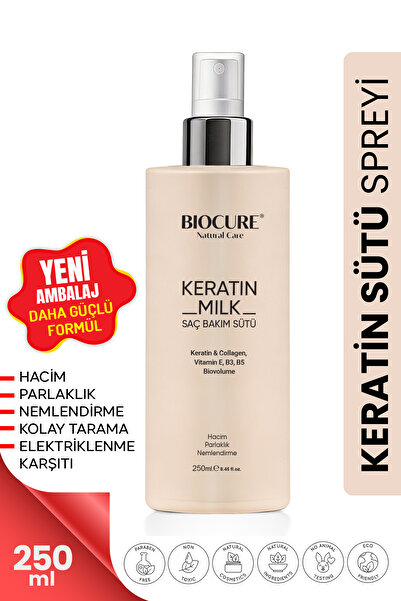Biocure Keratin Sütü Collagen Saç Bakım Sütü, Saç Spreyi Hacim, Parlaklık Nem...