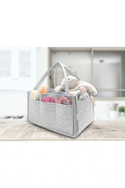 Babyjem 772 Green Felt Mother Baby Care Bag Flower