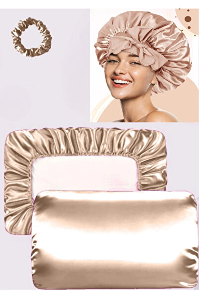 SB SizinBazar Saç ve Cilt için Krem İpek Saten Yastık Kılıfı İpek Saten Saç B...