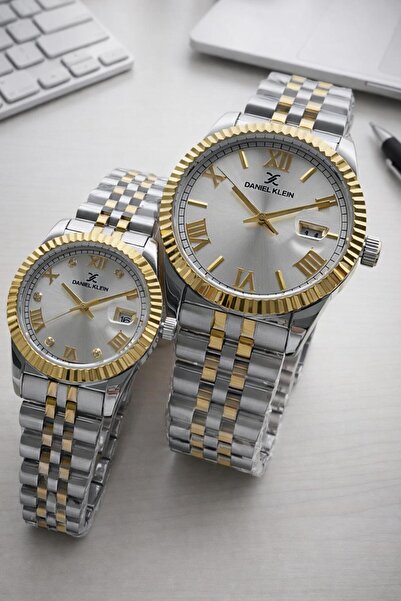 Daniel Klein Men's and Steel Strap Couples' Special 3 Atm Water Resistant Cou...