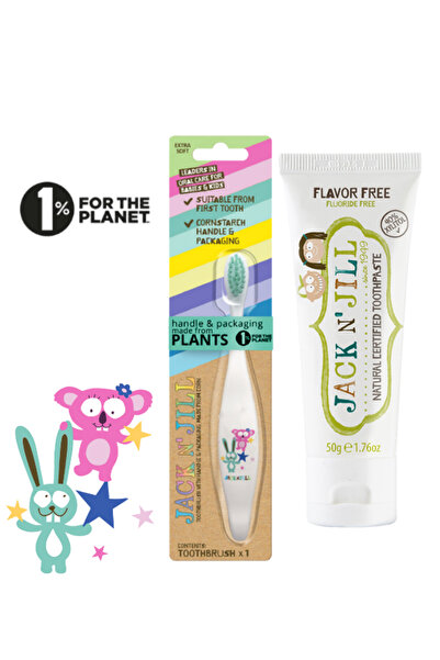 Jack N'Jill Jack N Jill Bunny Diş Fırçası Aromasız Diş Macunu 50 gr