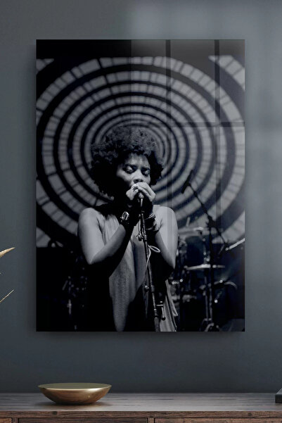 Decovetro Tablou de sticlă tematică cu cântăreț de jazz