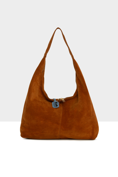 Bagmori Tan Women's Genuine Suede Leather Large Casual Bag M000008714