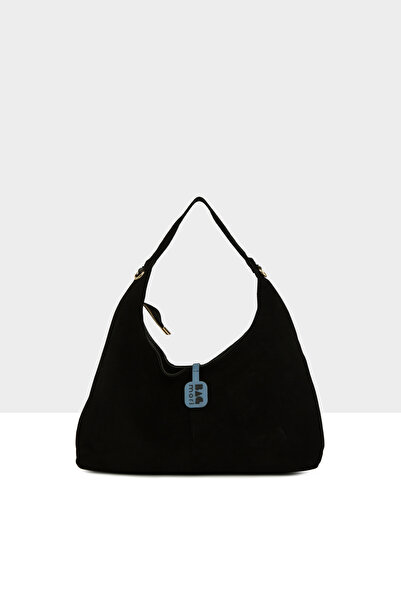 Bagmori Black Women's Genuine Suede Leather Mini Casual Shoulder Bag M000008711