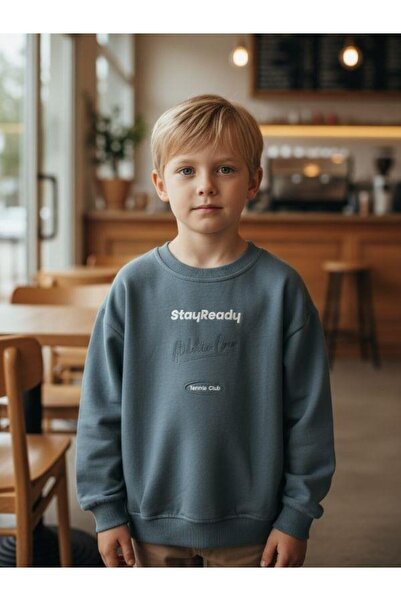 Zekids Hanorac subțire cu mânecă lungă din bumbac pentru băieți