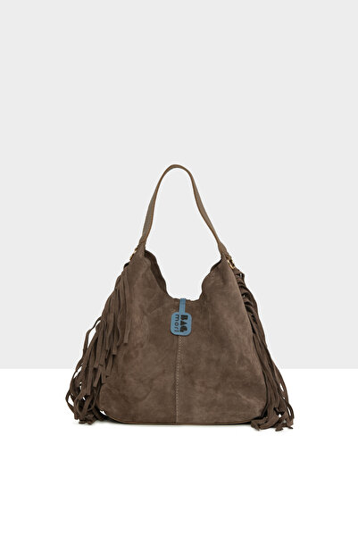 Bagmori Mink Women's Genuine Suede Leather Tasseled Mini Casual Bag M000008717