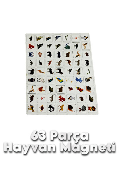 Yıldırım's Home Manyetik Hayvan Magnetleri 63 Parça