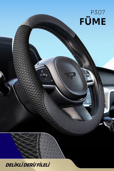 Panda Kılıf PANDA OTO GEÇMELİ DİREKSİYON KILIFI - FİLE / DELİKLİ DERİ