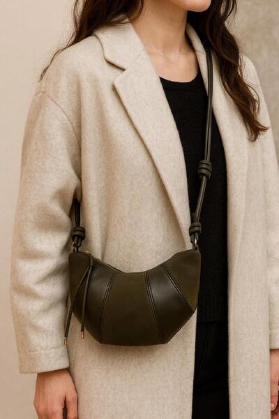 Mckanzie Bag with Segmented Handle and Knotted End