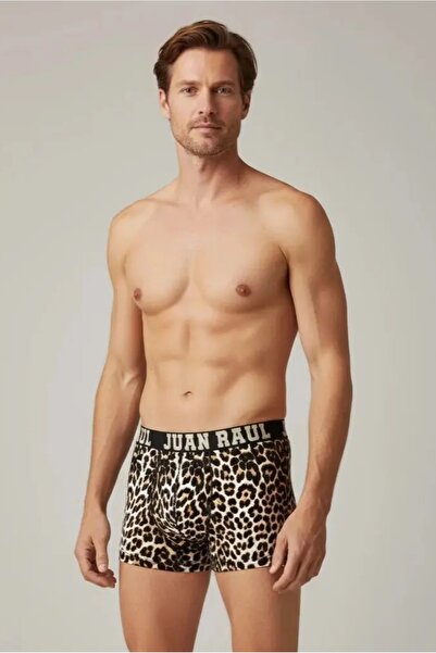CANMODA Juan Raul Erkek Leopar Desenli %95 Pamuklu Yumuşak Boxer Baksır - DB272