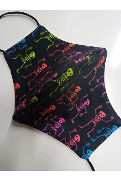 SütreTasarım Çift Katmanlı %100 Pamuklu Kumaştan Yıkanabilir Yüz Maskesi