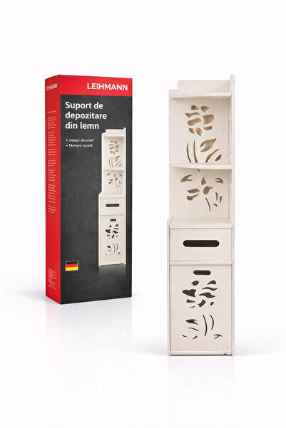 LEIHMANN Dulap vertical pentru baie, 4 compartimente