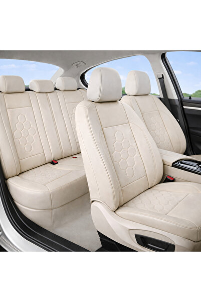 SMARTIC Huse scaune auto Smartic, Insertii piele perforata S07, 11 piese, com...