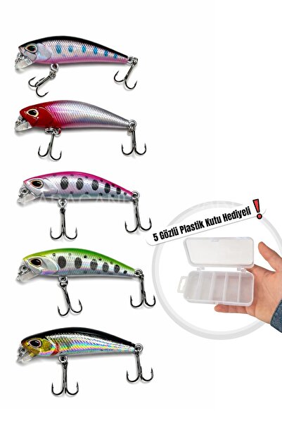 Arkhelais Rapala 4,5 cm 3,5 gr Yapay Balık Yemi 5’li Paket – Spin ve At-Çek K...