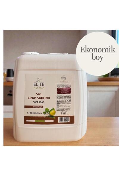 The Elite Home Bitkisel Sıvı Arap Sabunu 3 kg Limon Yağlı