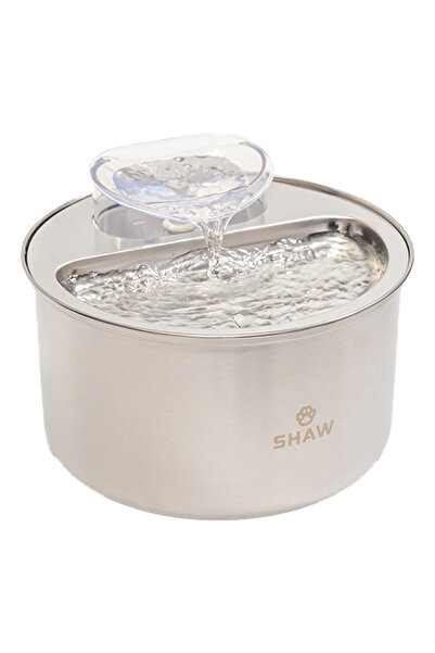 SHAW ® Stainless Steel Water Fountain, 4L - Efficient Pet Hydration System