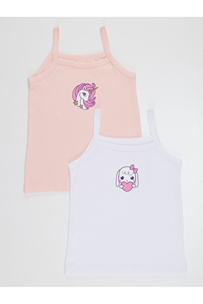 Denokids Σετ κοριτσίστικο ροζ-λευκό 2 τεμαχίων