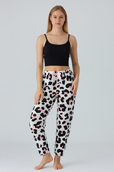 Pemilo بنطلون ميلان منقوش للنساء