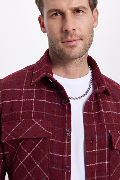 Tudors Ανδρικό πουκάμισο με καρό με λεπτή εφαρμογή με αθλητικό πέτο με διπλή ...