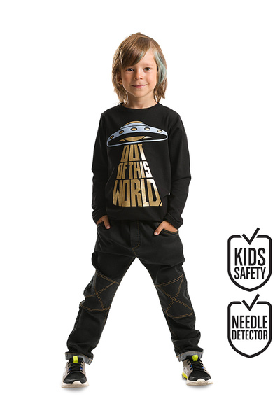 MSHB&G Σετ τζιν παντελόνι Ufo Boy's T-shirt