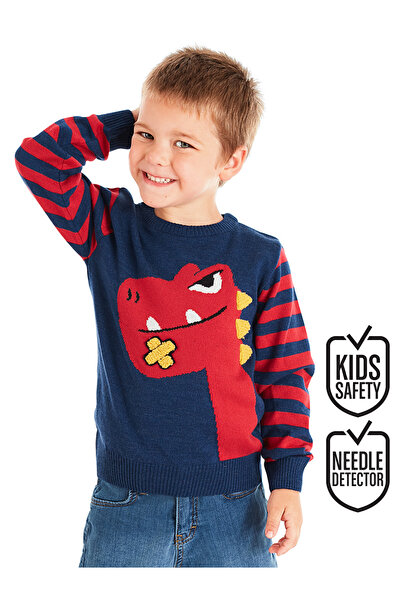 Denokids Funny Dino Boy's Sweater