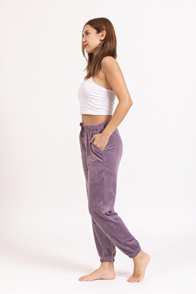 Pemilo Pantaloni de damă din catifea cu 503 buzunare