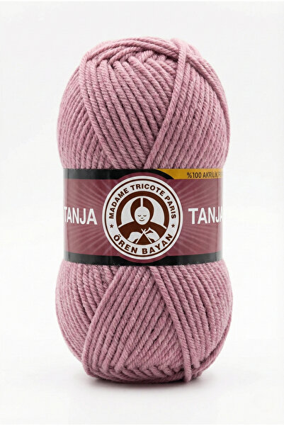 Ören Bayan Tanja El Örgü Ipi 100gr |0127-açık Gül Kurusu|