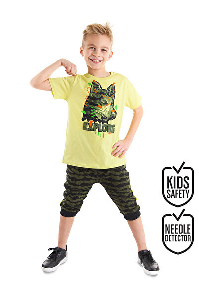 MSHB&G Explorer Wolf Boy T-shirt Capri Shorts Set