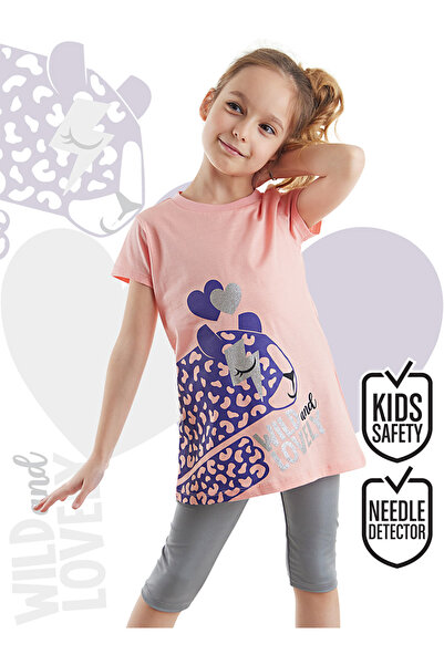 MSHB&G مجموعة الجوارب ليوبارد الفتيات تونك