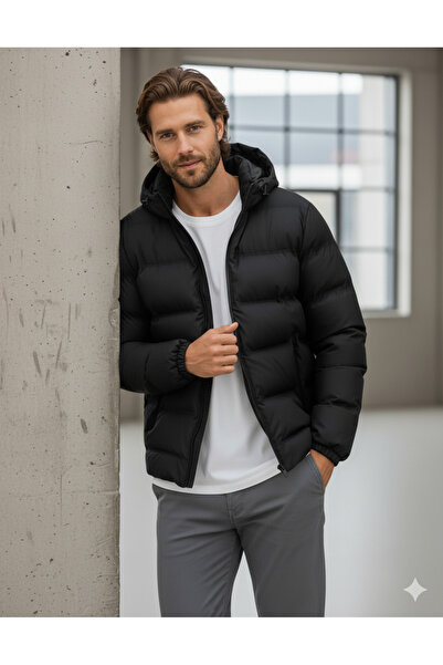 Jack & Jones Jachetă pentru bărbați cu glugă rezistentă la apă și la frig, di...