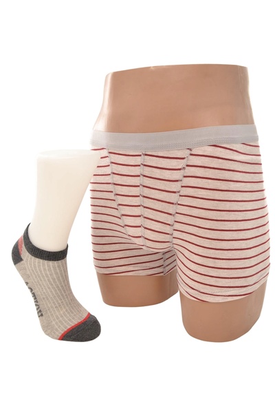 Flora Комбінований комплект для хлопчиків: бавовняні шкарпетки та боксери