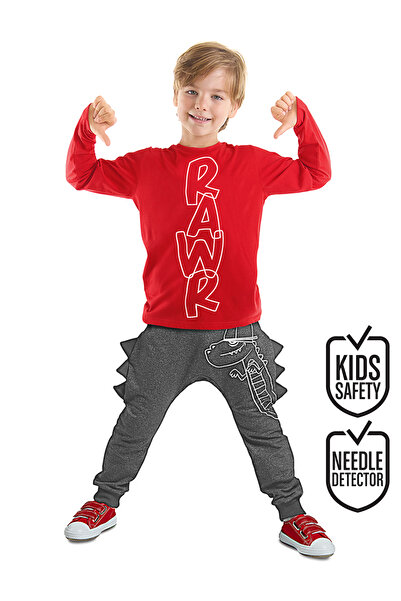 Denokids Set tricou și pantaloni de iarnă pentru băieți - Caterpillar Dino