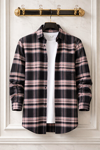 Varetta Erkek Siyah Oduncu Gömlek Cepli Kalın Kışlık