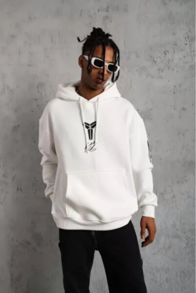 Kanonik Education Unisex majica sa tri niti O Oversize kroj - bela