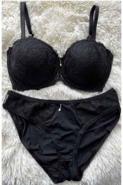 Le Jardin 5155-B Desteksiz-Balenli Silikon Nicolina Sütyen Takımı