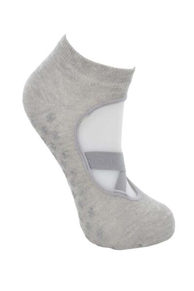 Flora Κάλτσες Yoga Pilates 3 τεμαχίων με αντιολισθητική σόλα και στάμπα αστεριών