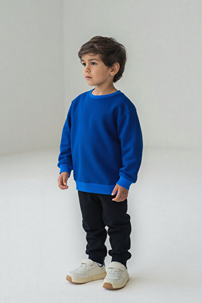 Mavipink Παιδικό σετ φόρμας από βαμβάκι με 3 κλωστές και σατέν τελειώματα