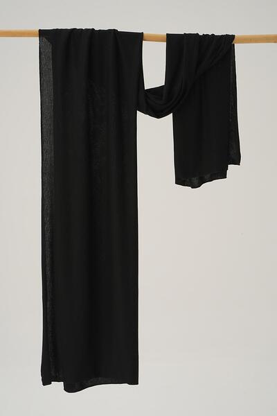 Rays Şal 5670 din bumbac pieptănat negru