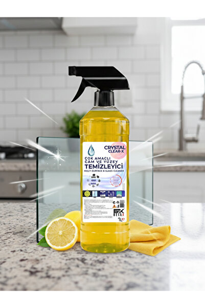 Betax Crystal Clear-X 1000 ml İz Bırakmayan Yoğun Limon Kokulu Cam Ve Çok Ama...