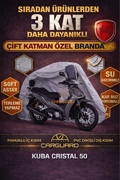 CarGuard Kuba Cristal 50 cc Fitilli Motosiklet Brandası Çadır Örtü - Miflonlu