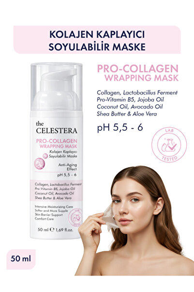 The Celestera Pro-Collagen Wrapping Mask - Kolajen Kaplayıcı Soyulabilir Mask...
