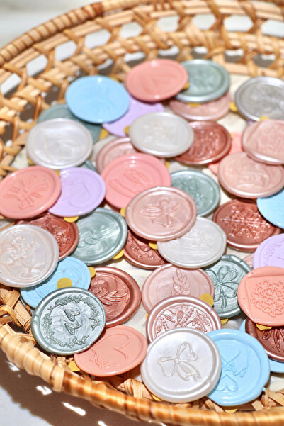 Hume Craft 8 buc. Sigiliu de ceară gata de aur roz / Sigiliu de invitație / S...