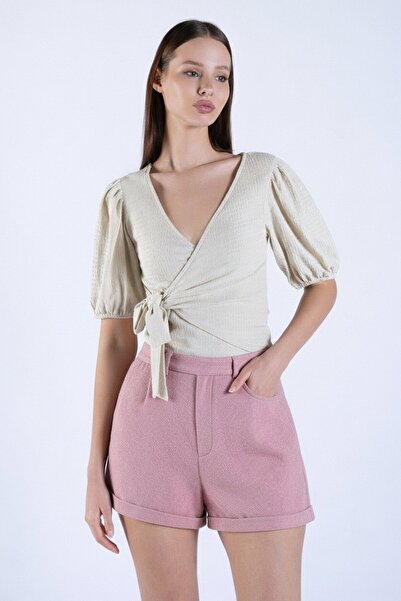 VAGGON Double Leg Double Pocket Winter Stamped Shorts