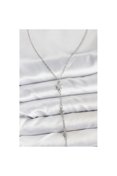 Skygo 316L Steel Chain Silver Color Star Model Women's Y Necklace - Tj-Bko10671